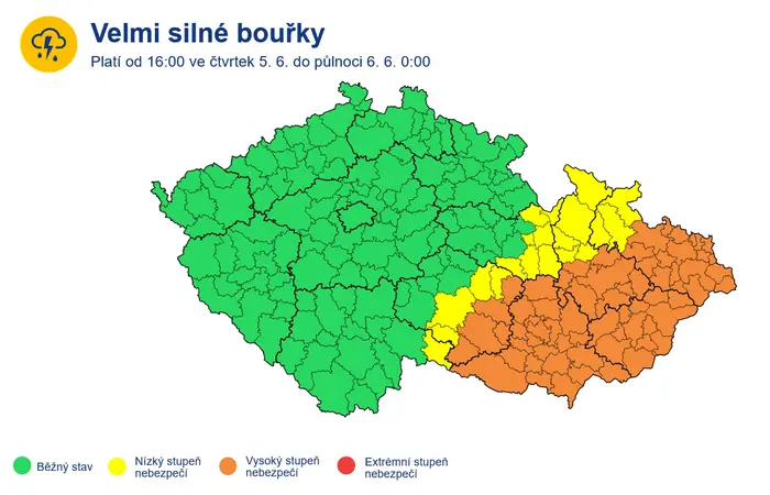 Výstraha před bouřkami