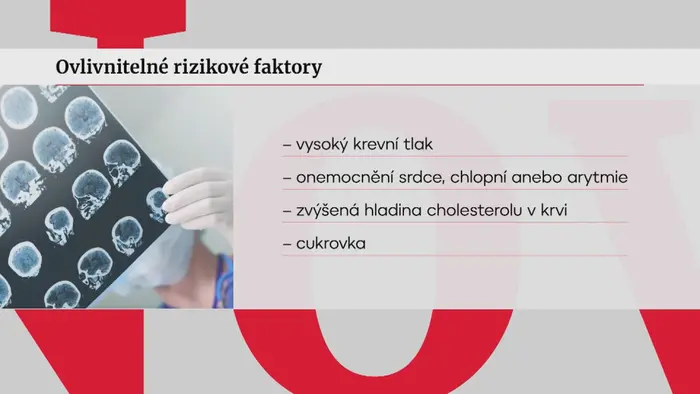Ovlivnitelné rizikové faktory mrtvice