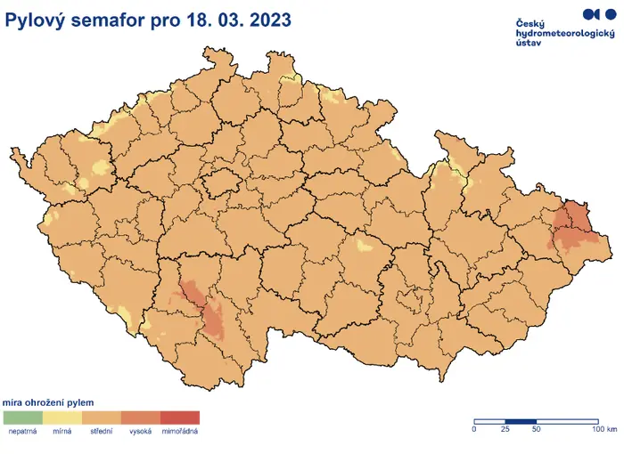 Pylový semafor ČHMÚ