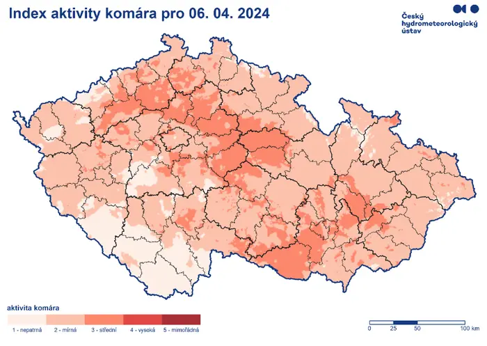Aktivita komárů