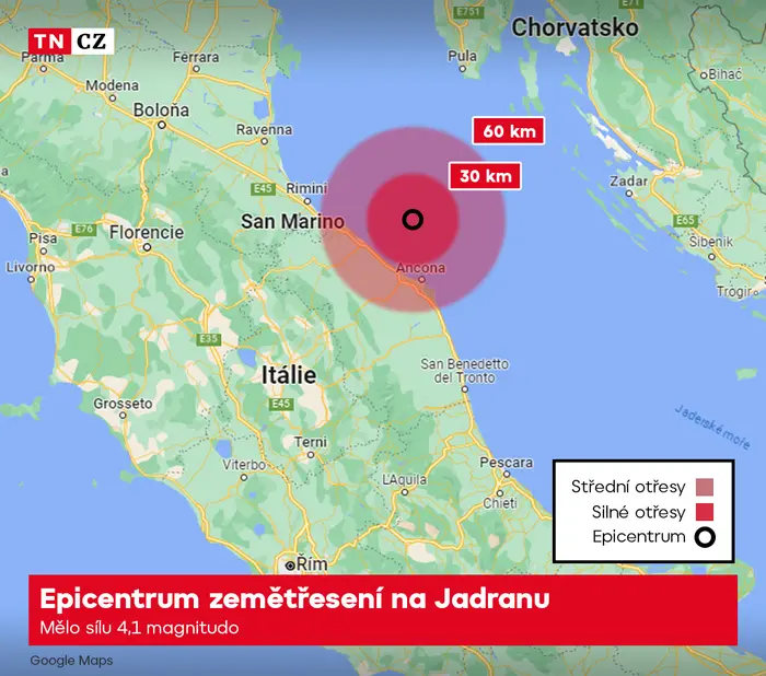Zemětřesení v Itálii