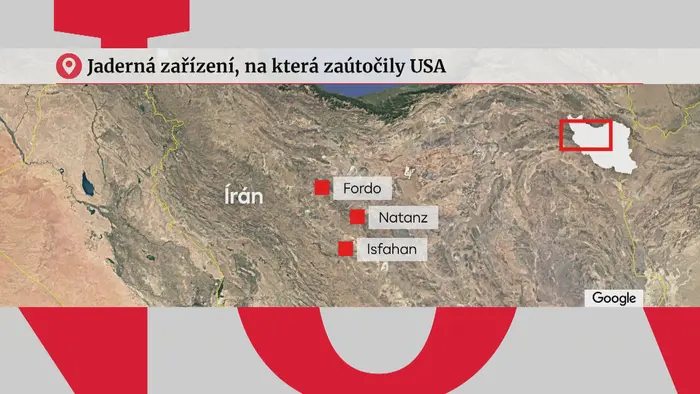 Jaderné zařízení, na která zaútočily USA