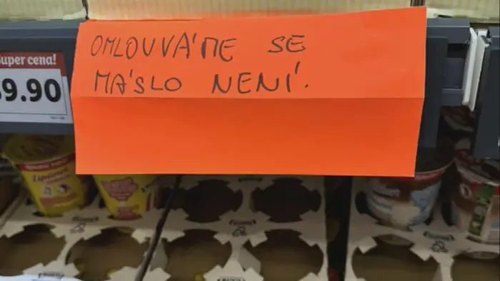 Akce na máslo v obchodním řetězci Lidl