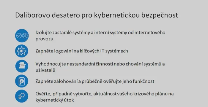 Daliborovo desatero pro kybernetickou bezpečnost, druhá část