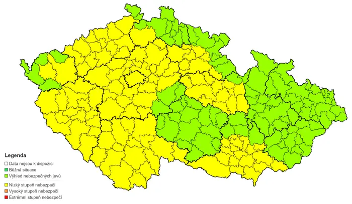 Výstraha před vysokými teplotami