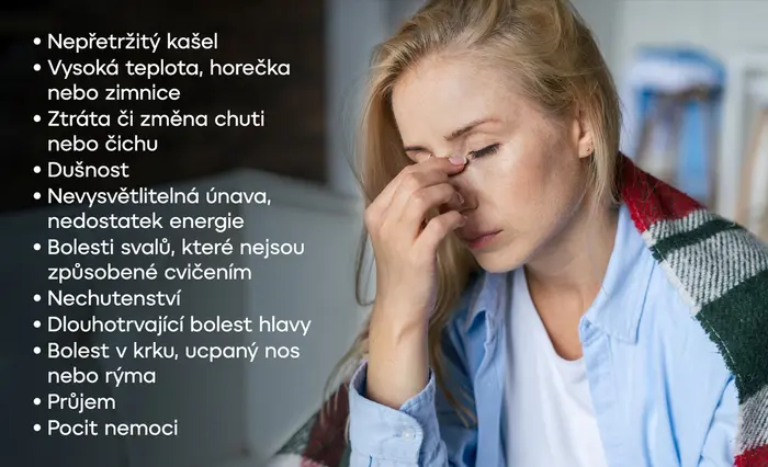 Příznaky covidu