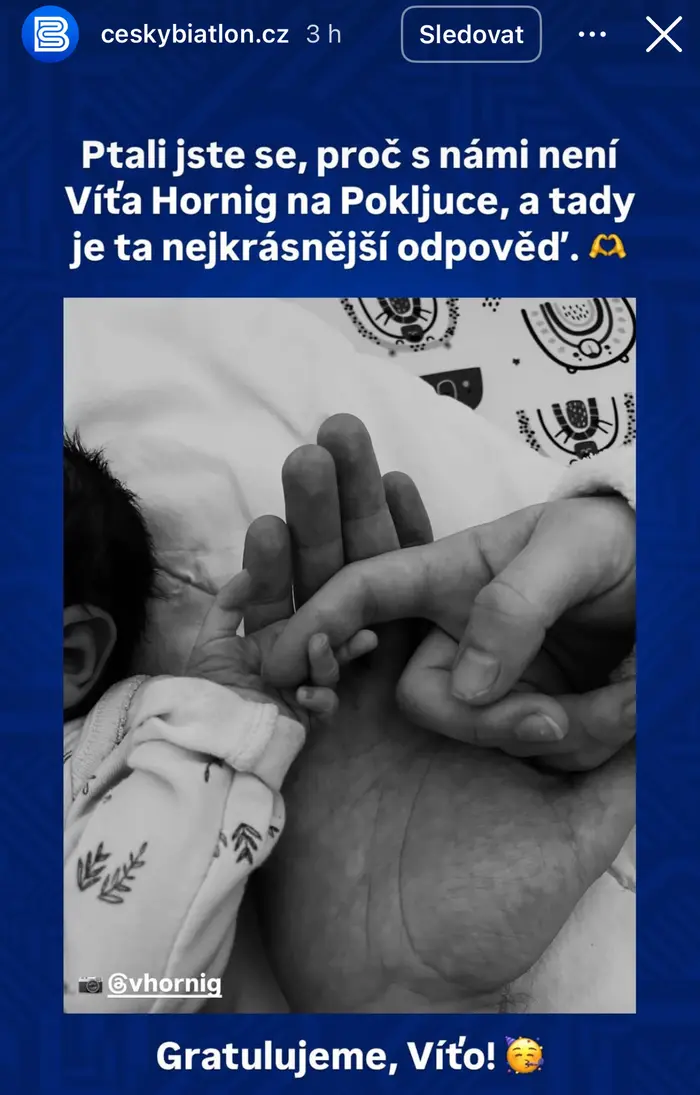 Hornig se stal otcem