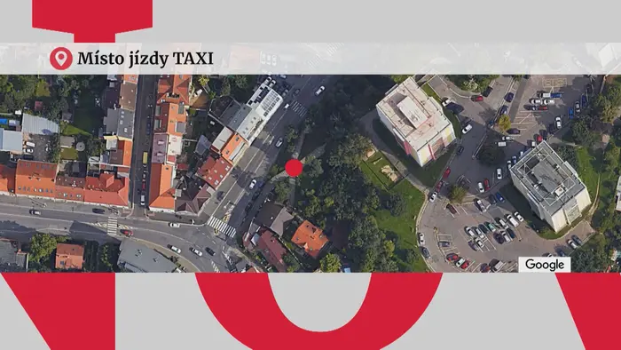Místo jízdy TAXI