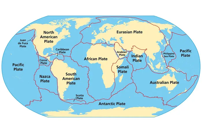 Mapa zemských desek