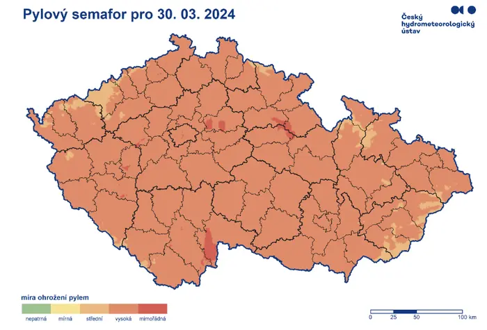 Pylový semafor ČHMÚ