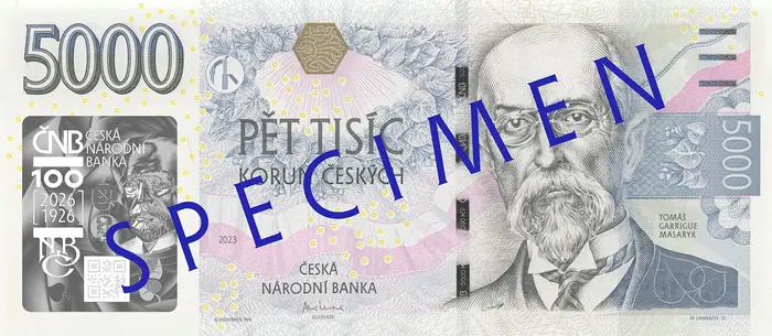 Výroční bankovka 5 000 Kč