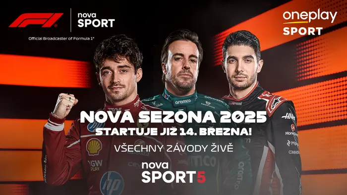 Nová sezóna Formule 1 startuje na Nova Sport a Oneplay