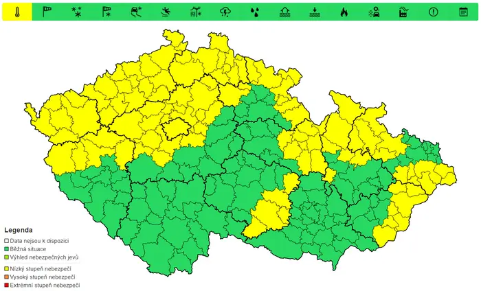 Výstraha před mrazem, 19. 2. a 20. 2.