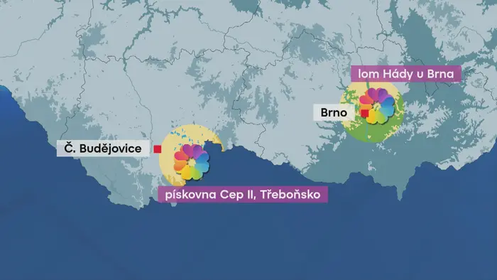 Rekultivace mapa