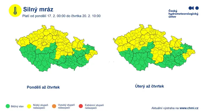 Výstraha před mrazy