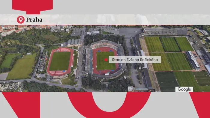 mapa, kde stojí stadion