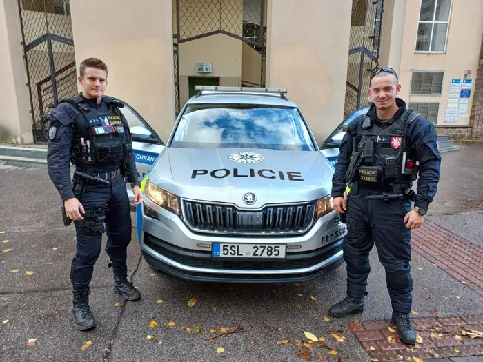 Policisté František Vodička a Rostislav Šimek
