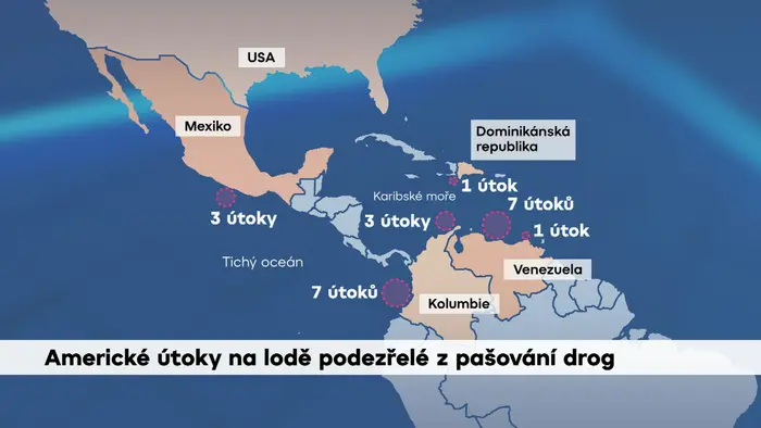 Americké útoky na lodě podezřelé z pašování drog