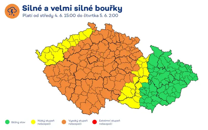 Varování před bouřkami