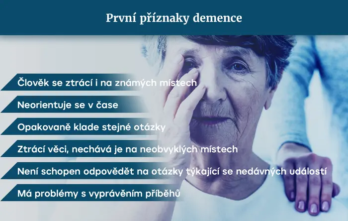 První příznaky demence