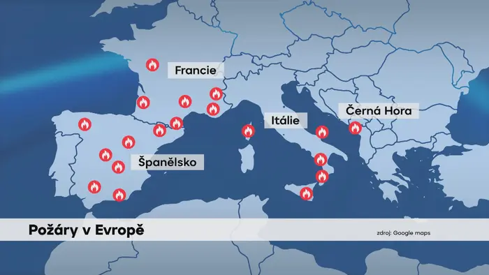 Pořáry v Evropě mapa