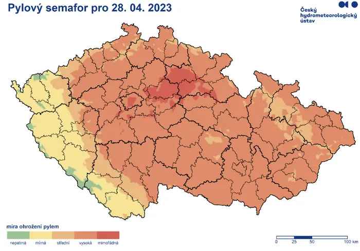 Pylový semafor ČHMÚ