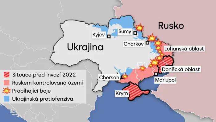 Mapa Ukrajiny