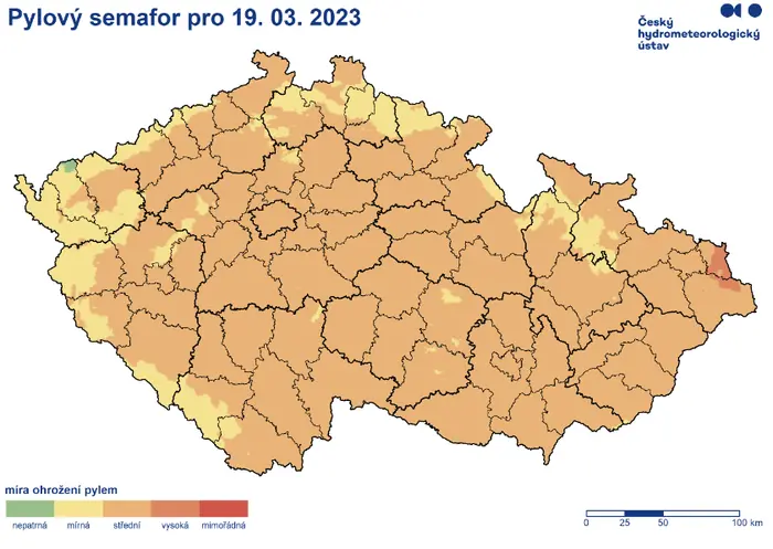 Pylový semafor ČHMÚ