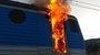 Požár lokomotivy na Ústecku - 1