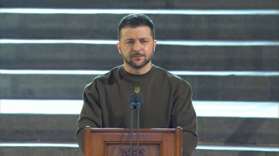 Zelenskyj navštívil Británii. Poděkoval za podporu v boji proti ruské agresi