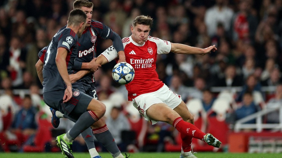 Liga mistrů – sestřih: Arsenal vs. Olympiakos Pireus (1. 10. 2025)