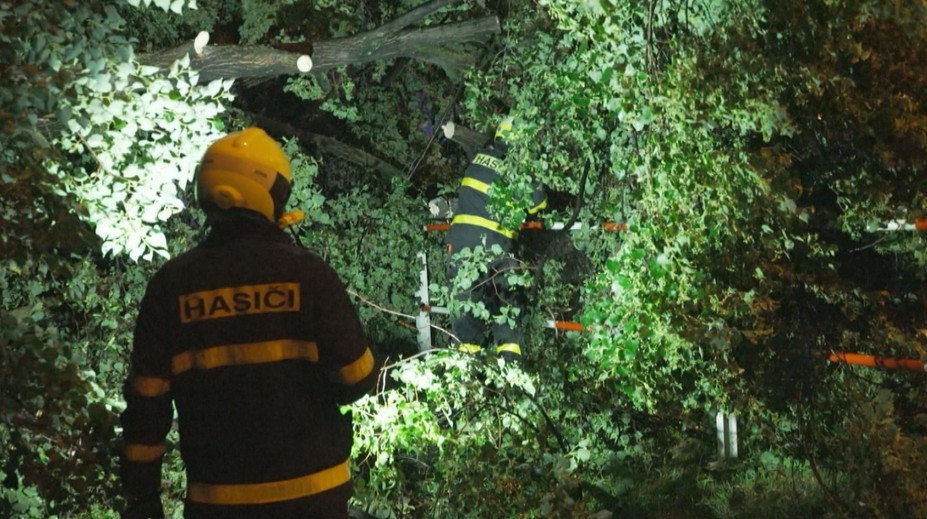 Bouřky potrápily východ Česka. Hasiči řešili spadlé stromy i vodu ve sklepě