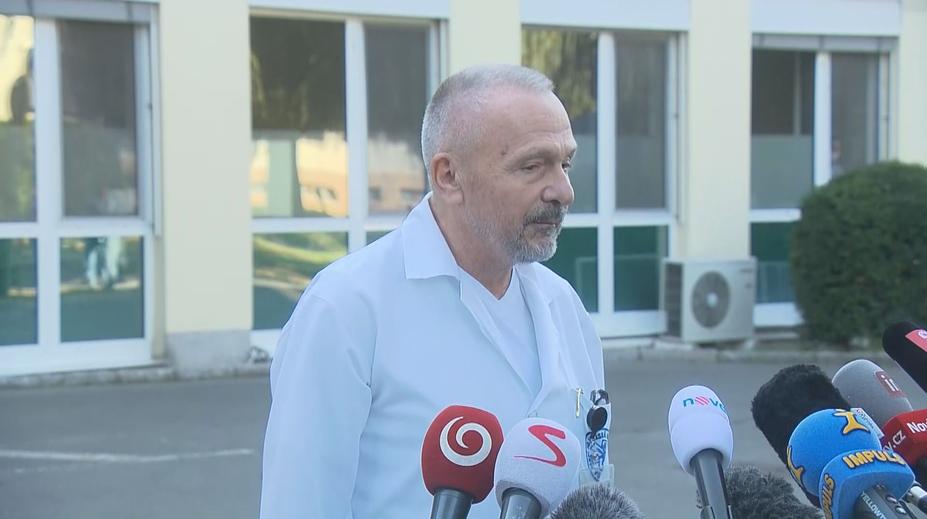 Tisková konference ošetřujícího lékaře prezidenta Zemana