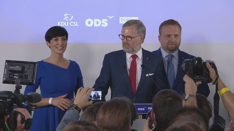 Tisková konference koalice SPOLU