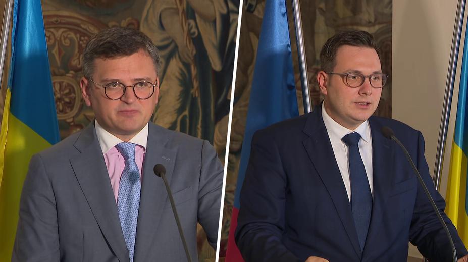 Na každoroční poradě promluvil ukrajinský ministr zahraničních věcí Dmytro Kuleba