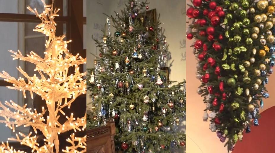 Vánoční stromky na nespočet způsobů. Zámek Loučeň ukázal inspirativní výzdobu
