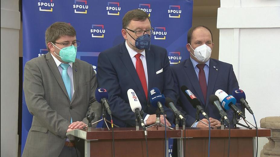 Tisková konference koalice SPOLU