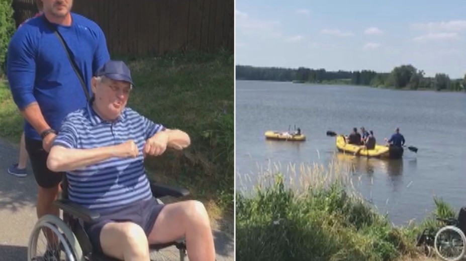 Flotila prezidenta Zemana vyplula! Ruce mi ještě slouží, pochlubil se