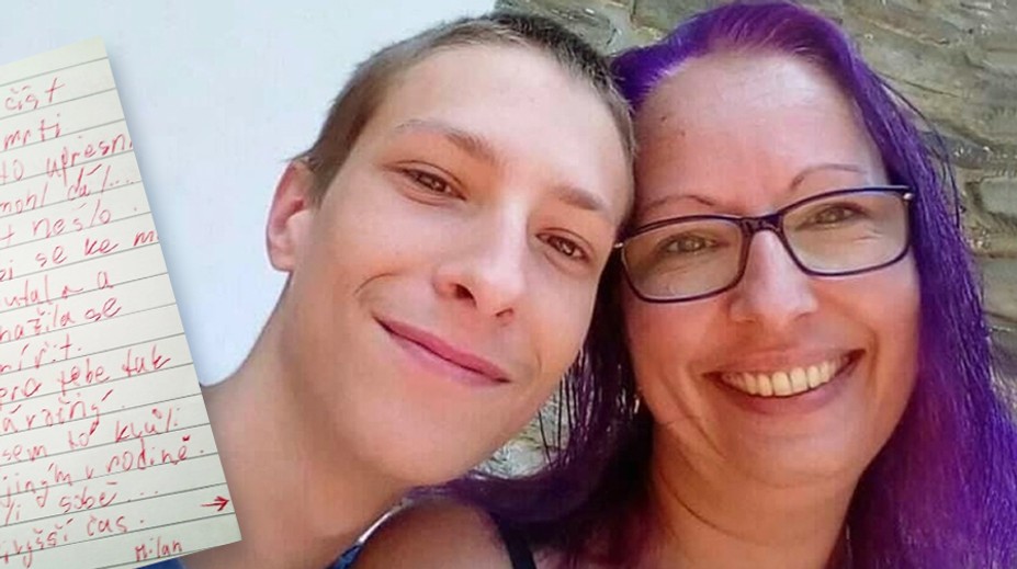 Milan (17) nechal doma děsivý dopis. Možná utekl za dívkou, věří máma