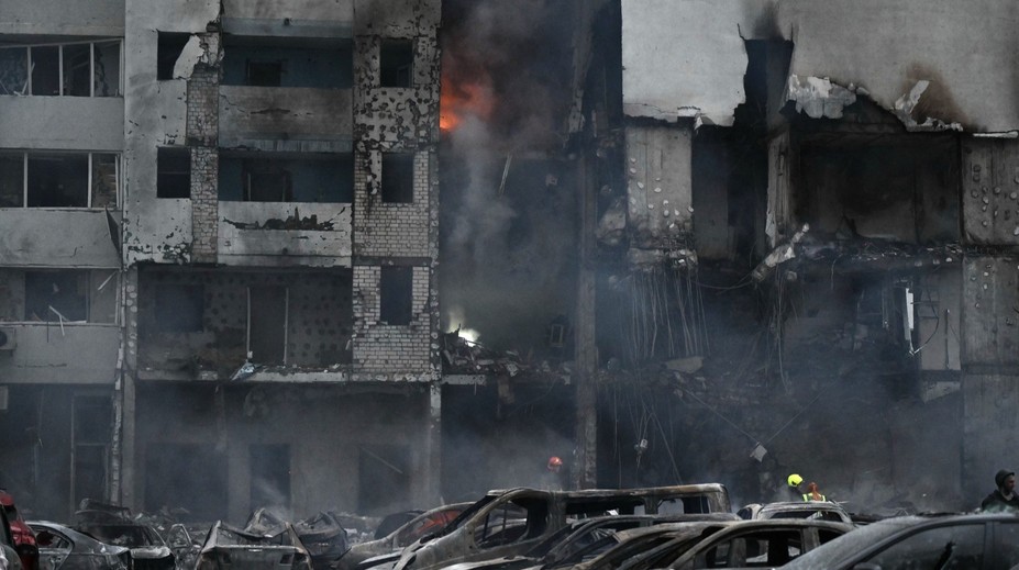 Kyjevem otřásly mohutné výbuchy. Rakety zasáhly obytné domy, nejméně 11 mrtvých