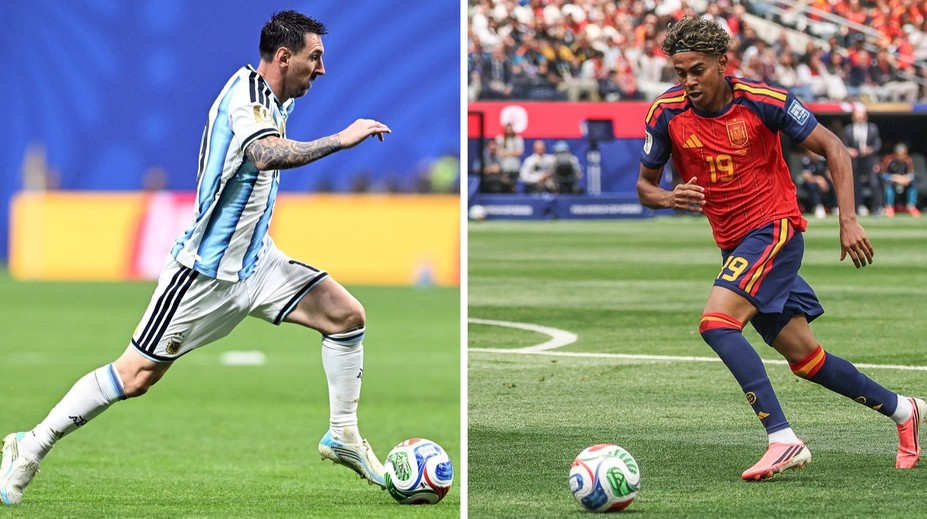 Messi ho jako miminko koupal, teď hrají o zlato. Snímek s Yamalem baví svět