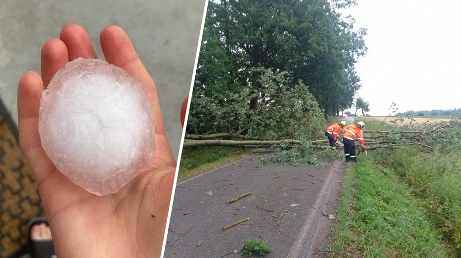 Na jihu Čech udeřila mimořádně silná bouře. Lidé hlásí 5centimetrové kroupy