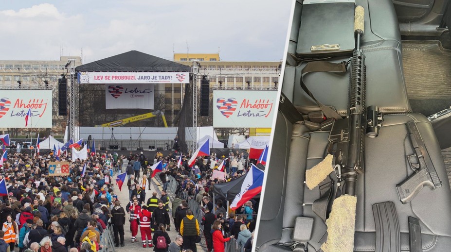 Drama na demonstraci v Praze. Muž měl střílet z okna airsoftovými zbraněmi