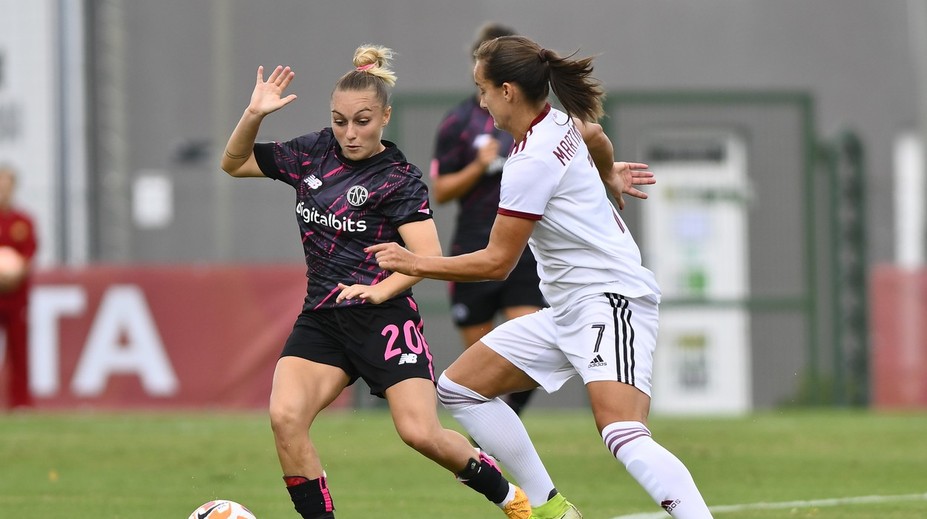 Sparťanky proti AS Řím opět vedly, ale odváží si vysokou porážku. V LM končí