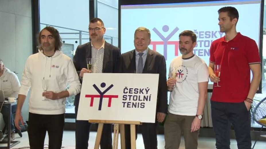 Stolní tenis představil moderní logo, výzvu s olympionikem přijal Jakub Kohák