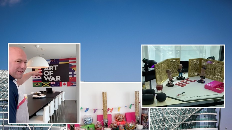 Šéf UFC ukázal apartmán v Abú Zabí. Je obklopen luxusem i sladkostmi