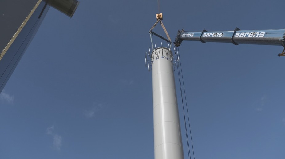 Komořany có công trình xây dựng lò hơi khổng lồ