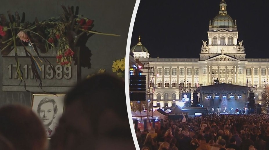 SLEDUJEME ON-LINE výročí 17. listopadu: Že vás hanba nefackuje, obořil se Klaus ml. na demonstranty