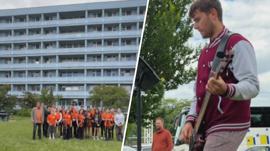 Neobvyklé poděkování nemocnici. Pacient přivezl dětský orchestr a zahrál