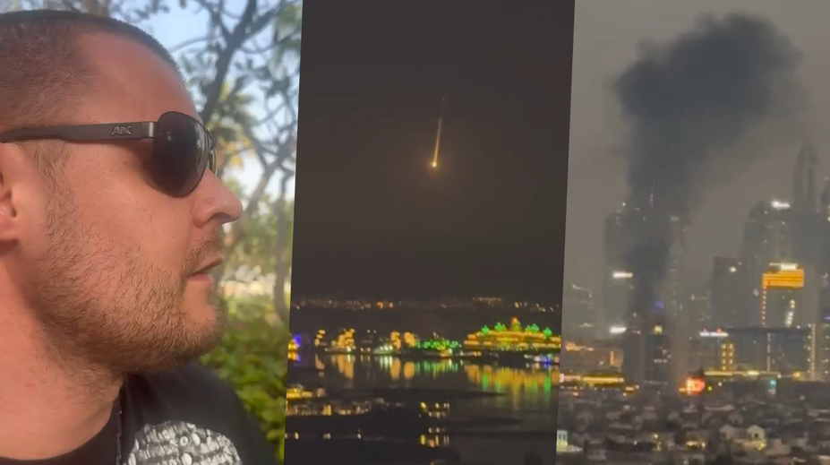 Češi v Dubaji natočili raketový útok Íránu: Všechno tady bouchá, je mi zle